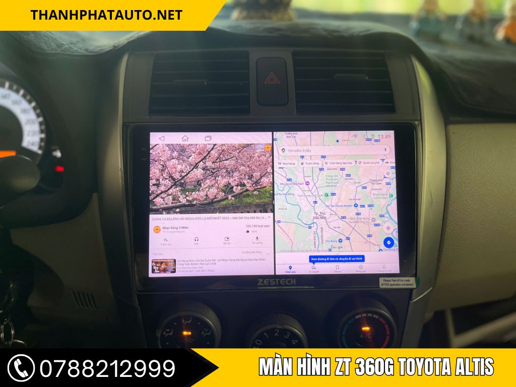 màn hình Zt 360g xe altis