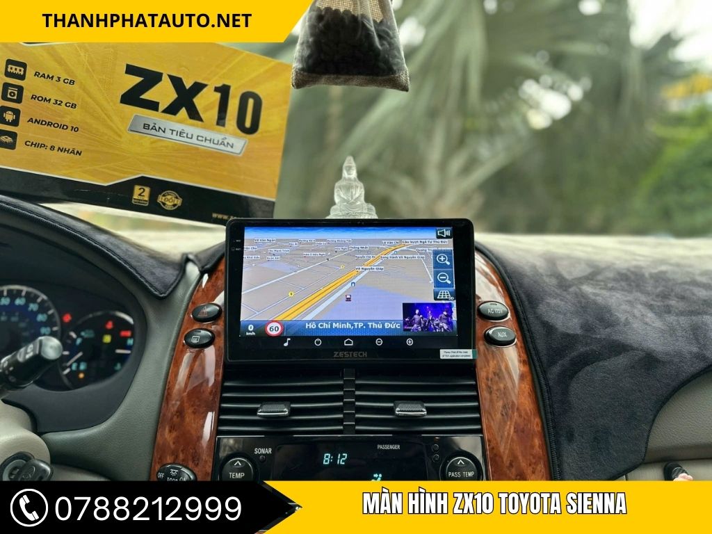 màn hình zx10 xe Sienna