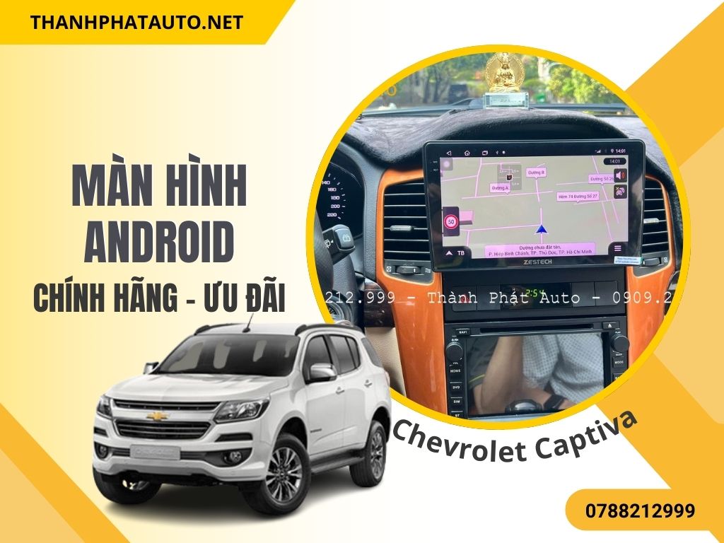 vệ sinh màn hình android xe captiva
