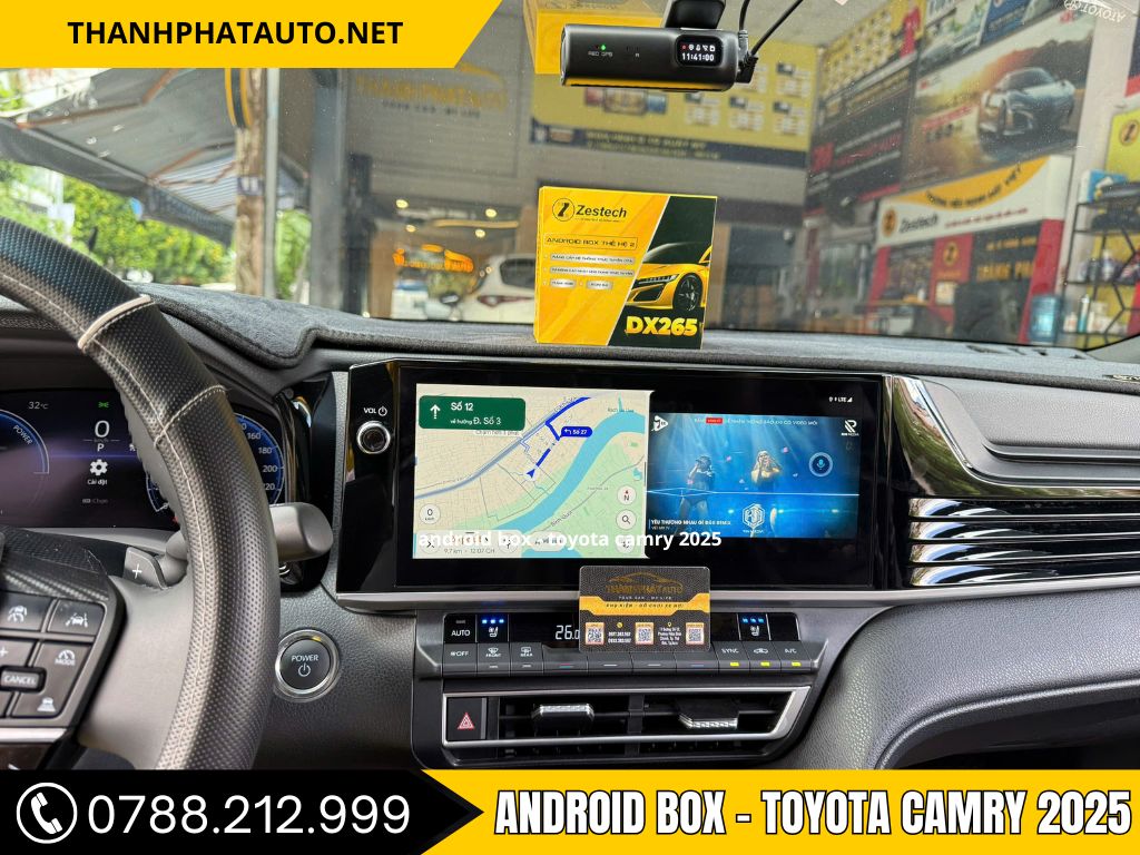 Chia đôi màn hình trên android box camry 2025