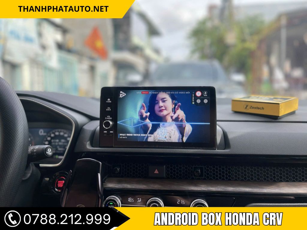 lắp android box honda crv để trải nghiệm giải trí thông minh