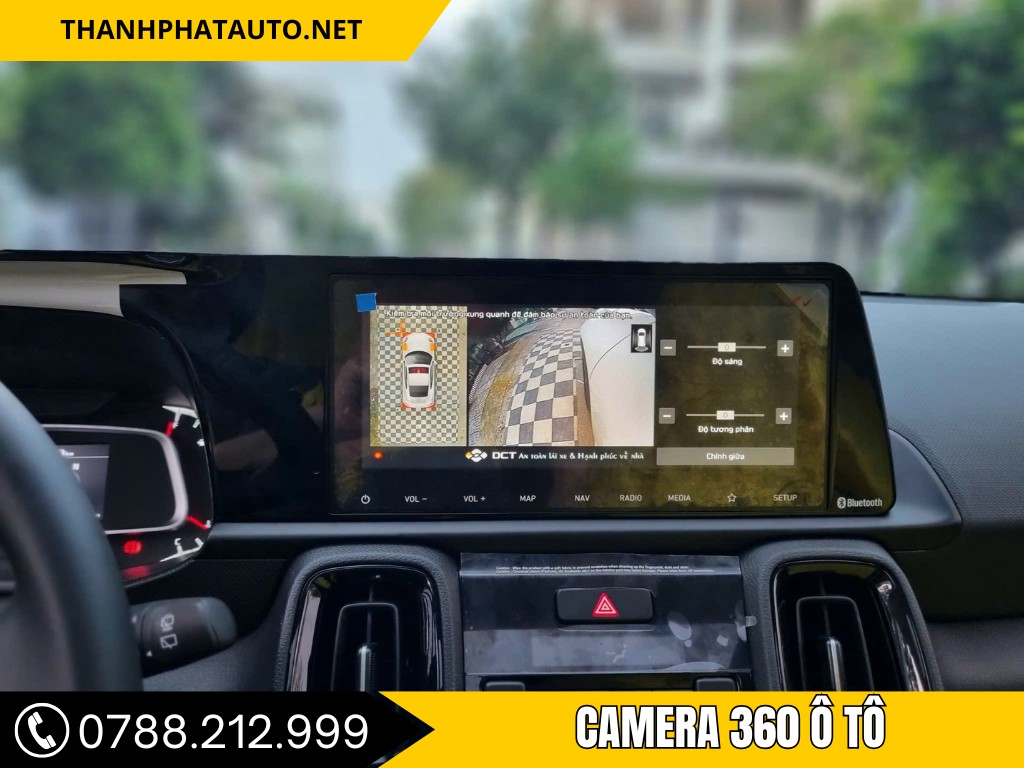 camera 360 tích hợp lên màn hình