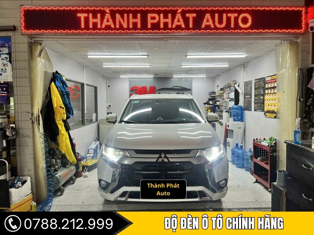 độ đèn xe mitsubishi outlander
