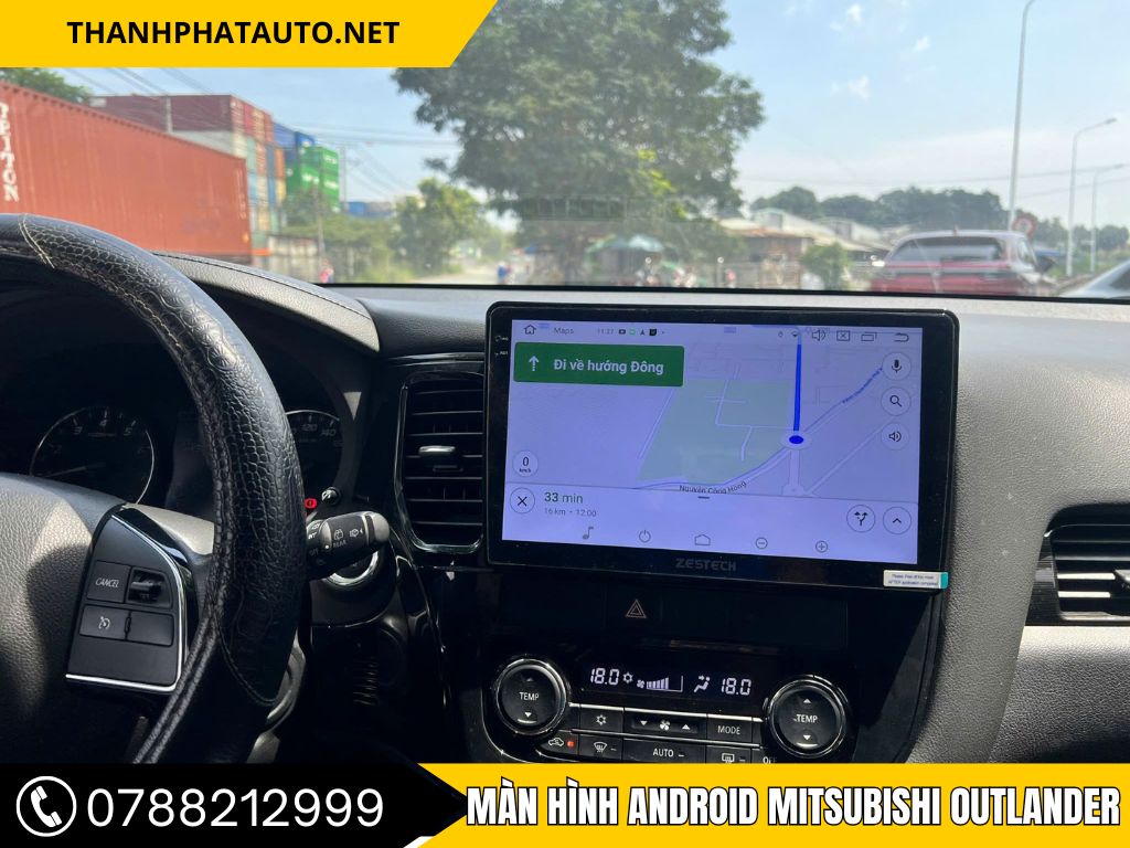 Lắp màn hình android Outlander