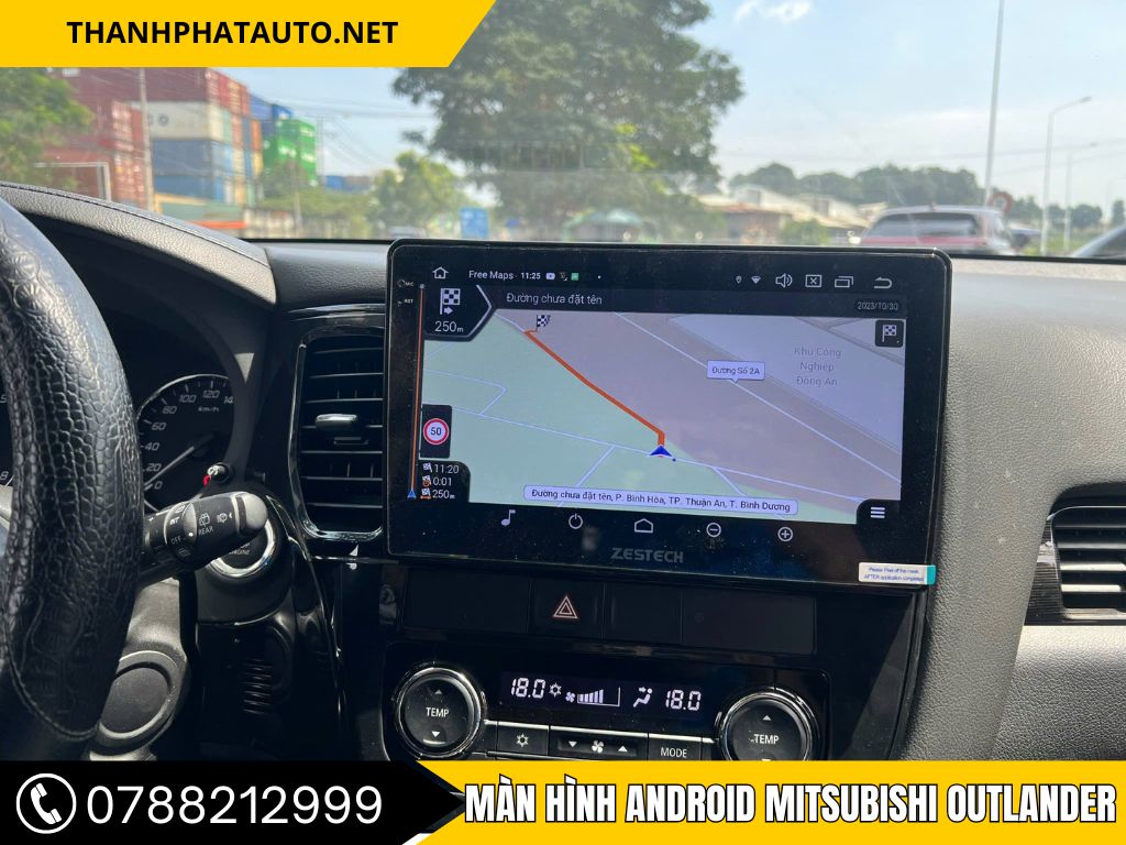 Lắp màn hình android Outlander