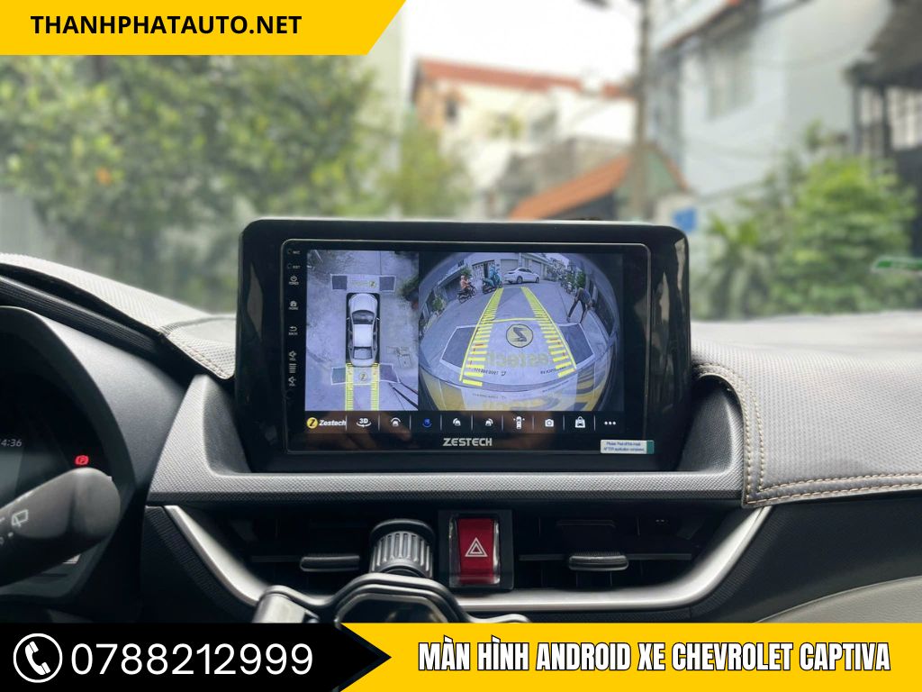 Lắp màn hình android xe Chevrolet Captiva