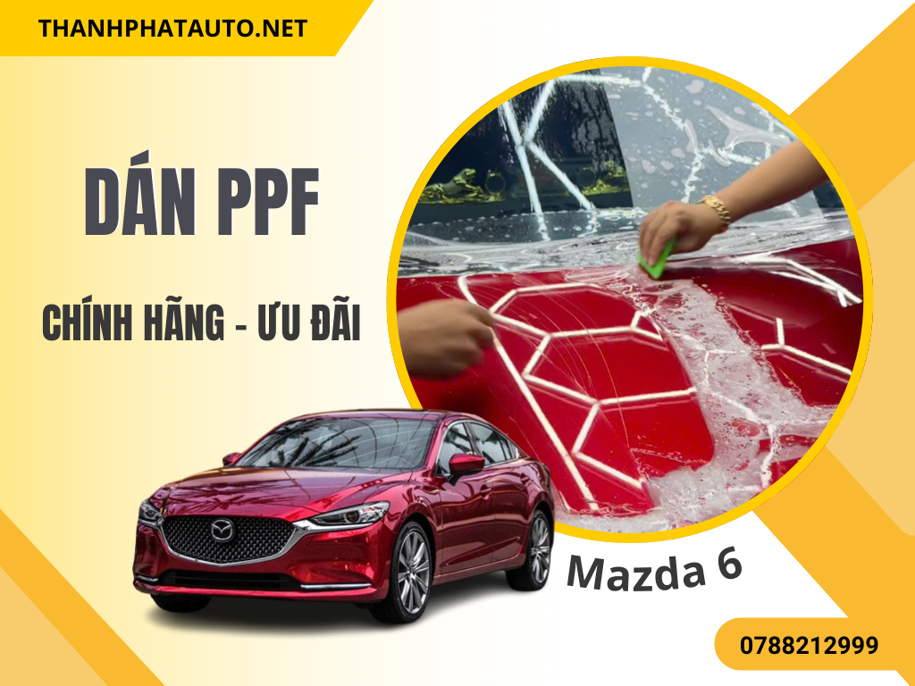 dán PPF Mazda 6
