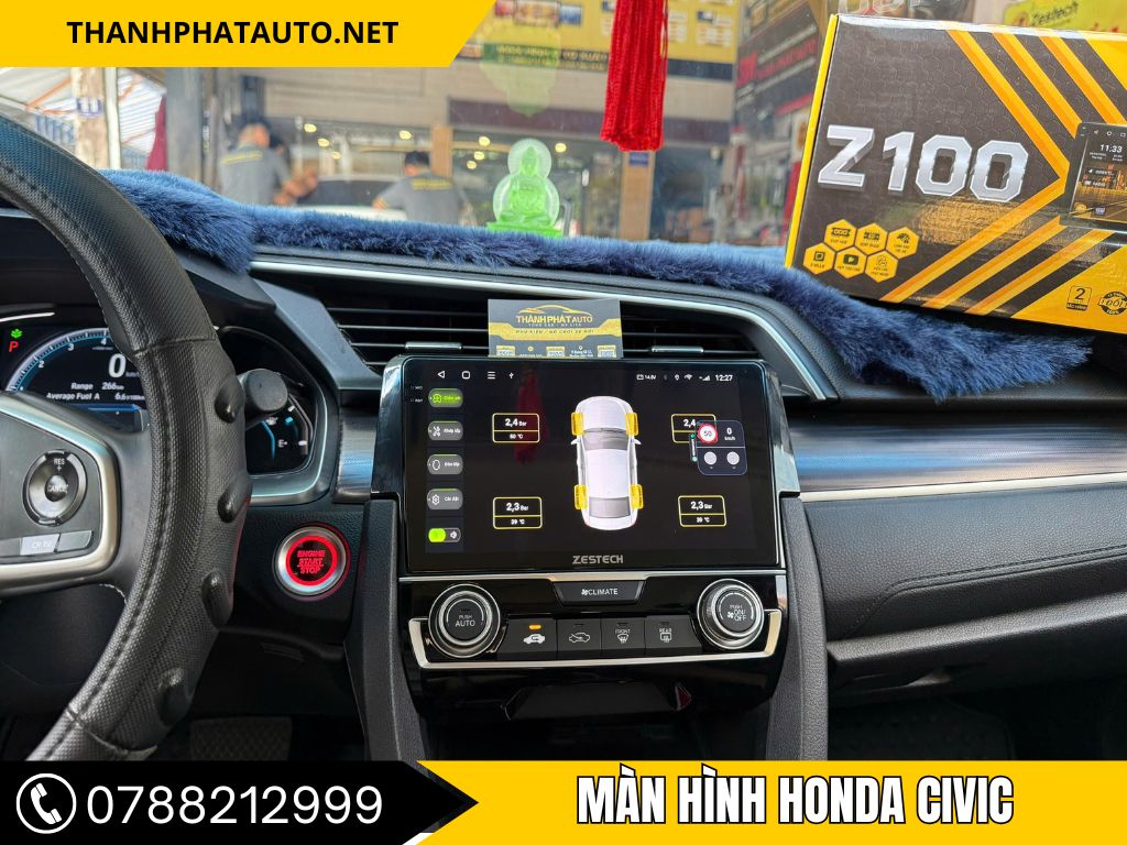 màn hình android zestech cho honda civic 2019