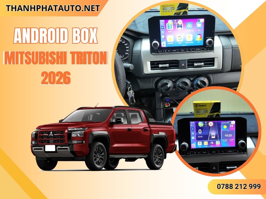Android Box Cho Xe Mitsubishi Triton 2026