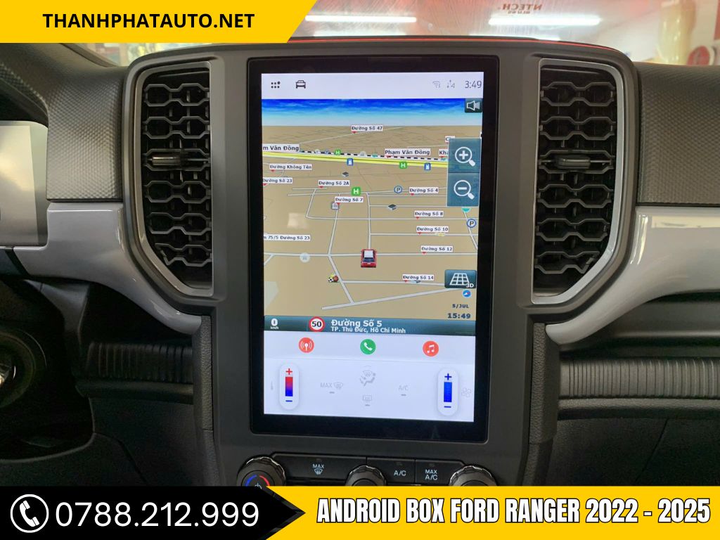Android Box Ô Tô Tại Nhơn Trạch - Hình Ảnh Android Box Ford Ranger 2022 - 2025