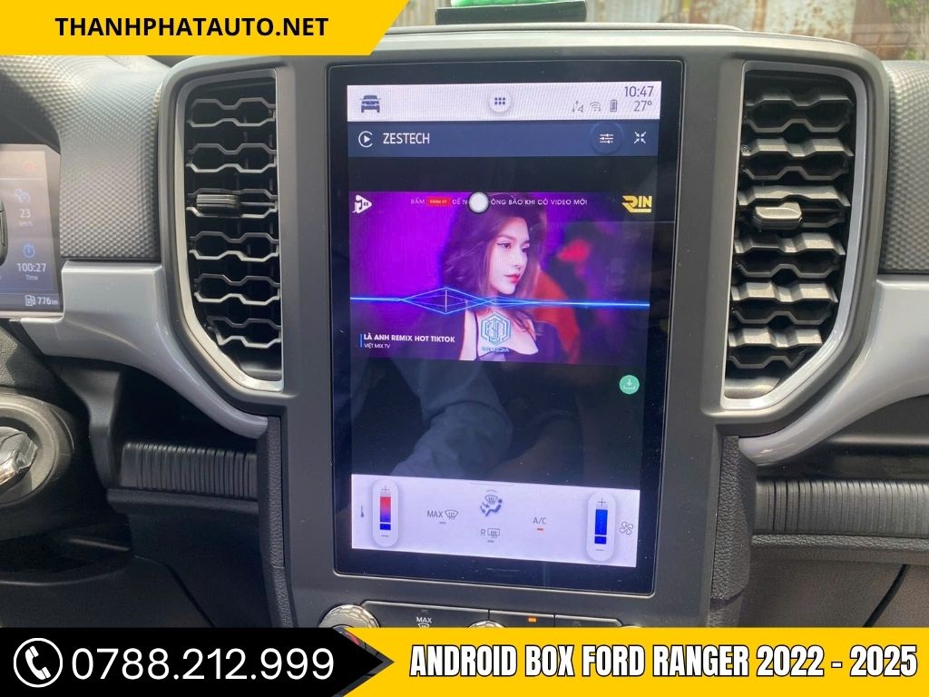  Màn hình Android box Ford Ranger 2022 - 2025 được nâng cấp bằng Android Box Ô Tô Tại Biên Hòa từ Thanh Phát Auto."