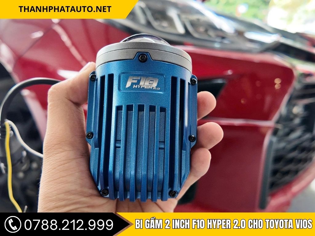 Bi gầm 2 inch F10 Hyper 2.0 cho Toyota Vios 