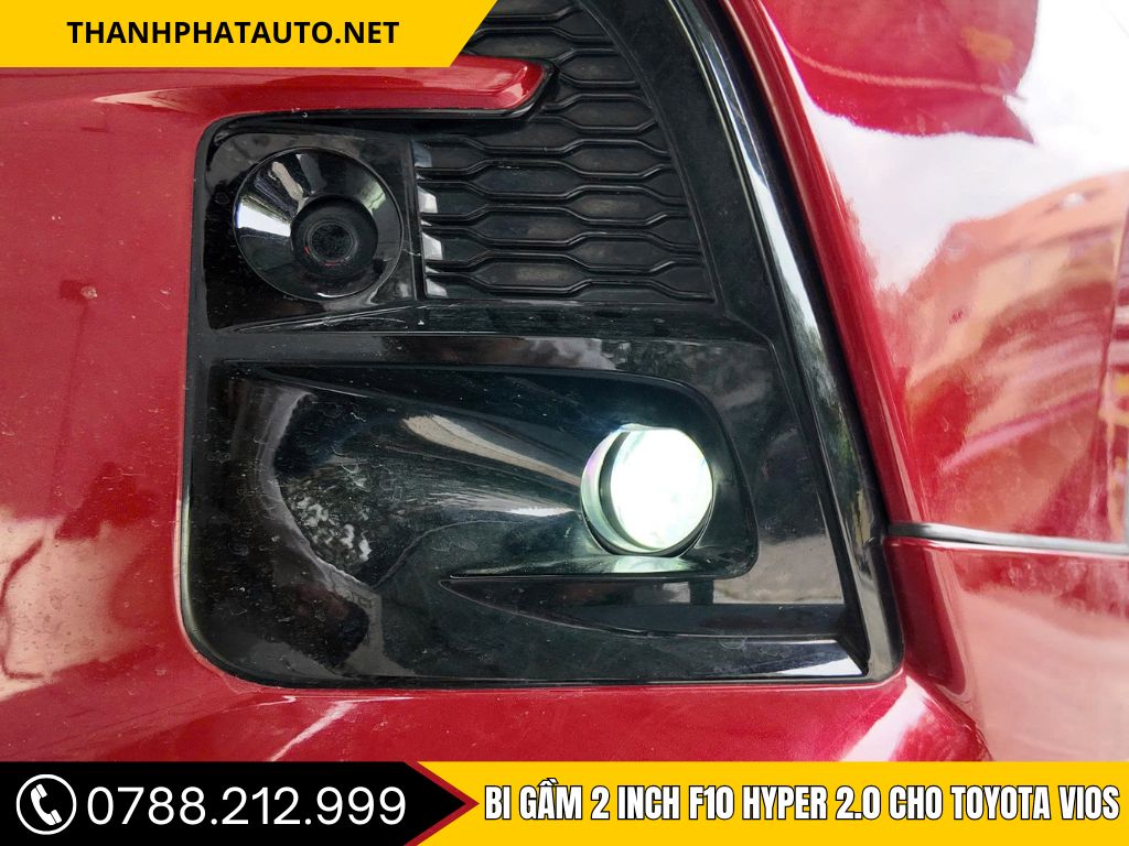 Bi gầm 2 inch F10 Hyper 2.0 cho Toyota Vios 