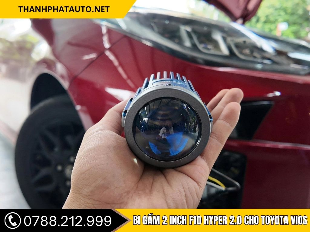 Bi gầm 2 inch F10 Hyper 2.0 cho Toyota Vios 