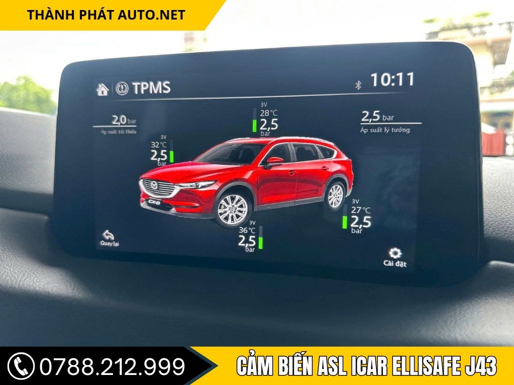 Cảm biến áp suất lốp Icar Ellisafe j43
