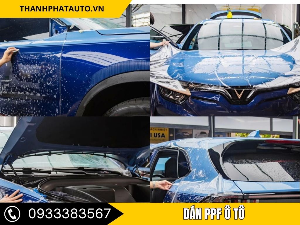Dán PPF Ô Tô Tại Long An - Quy trình dán phim bảo vệ sơn xe chuyên nghiệp tại Thành Phát Auto. Tạo lớp bảo vệ chắc chắn cho lớp sơn, giúp xe luôn sáng bóng và bền lâu
