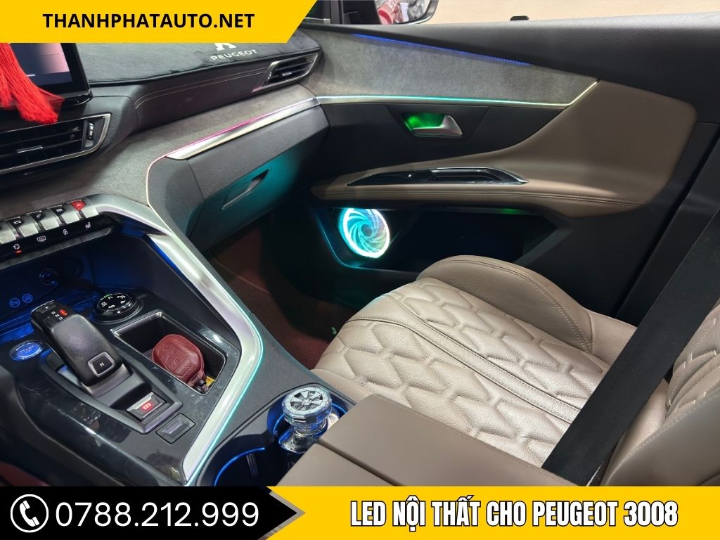 LED NỘI THẤT cho Peugeot 3008