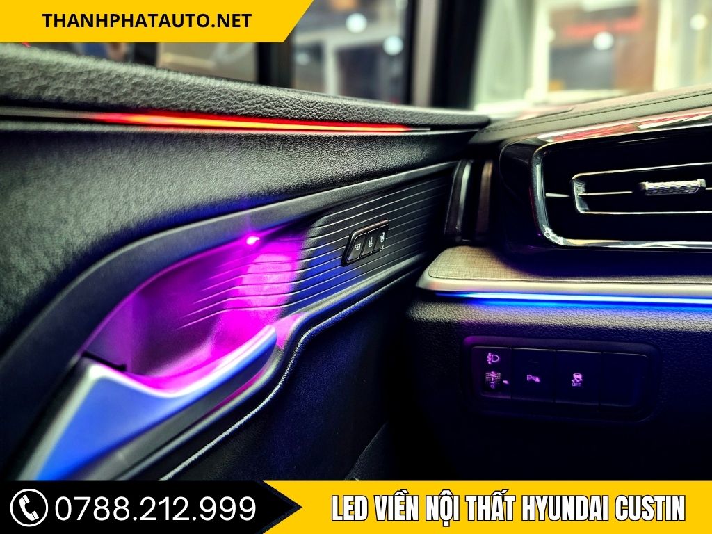 Led viền nội thất Hyundai Custin