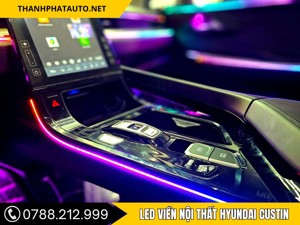 Led viền nội thất Hyundai Custin
