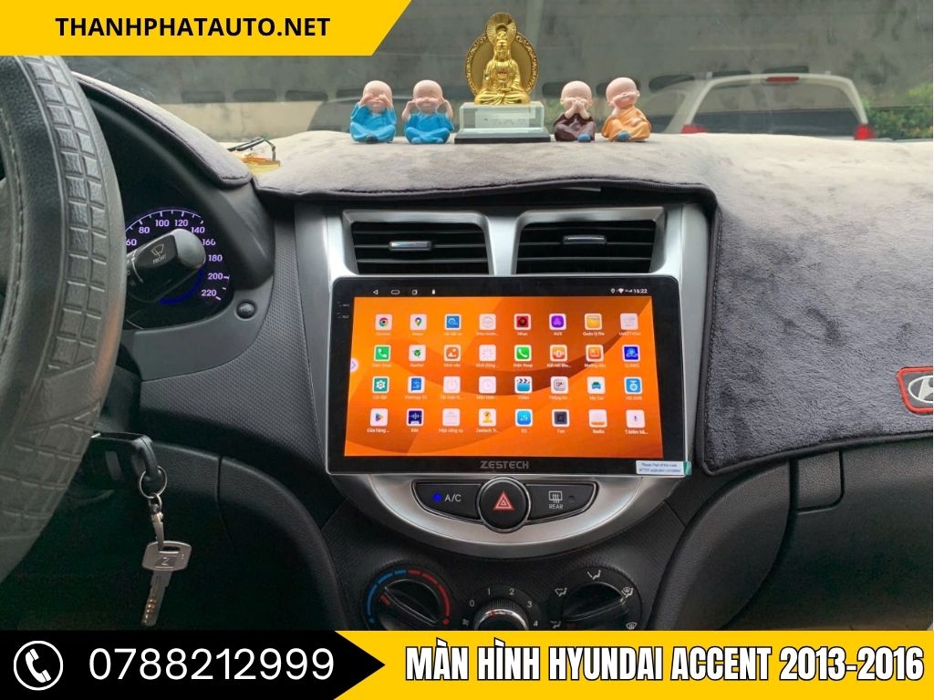 Cập nhật công nghệ cho chiếc Hyundai Accent 2016 của bạn với màn hình Android Zestech. Sản phẩm này mang đến cho bạn hệ thống dẫn đường Vietmap, khả năng kết nối Bluetooth và nhiều tính năng giải trí khác, giúp mỗi chuyến đi trở nên dễ dàng và thú vị.