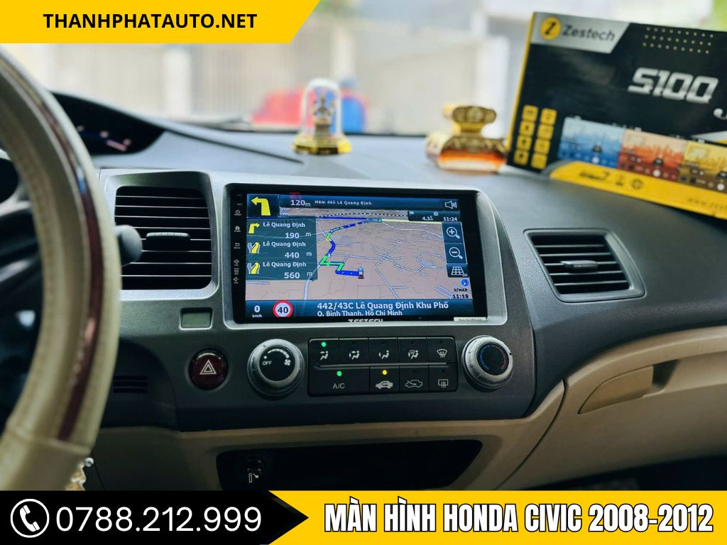 Màn Hình Xe Honda Civic 2008 – 2012