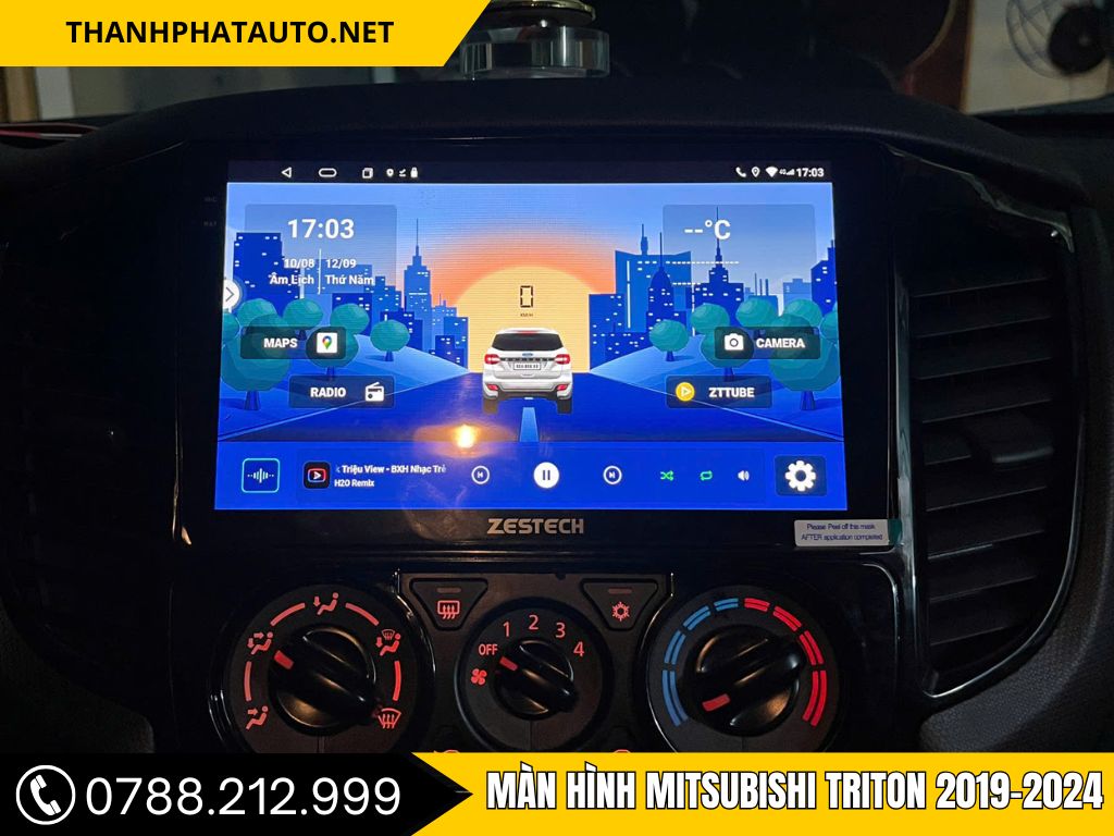 Màn Android Trên Mitsubishi Triton 2019-2024