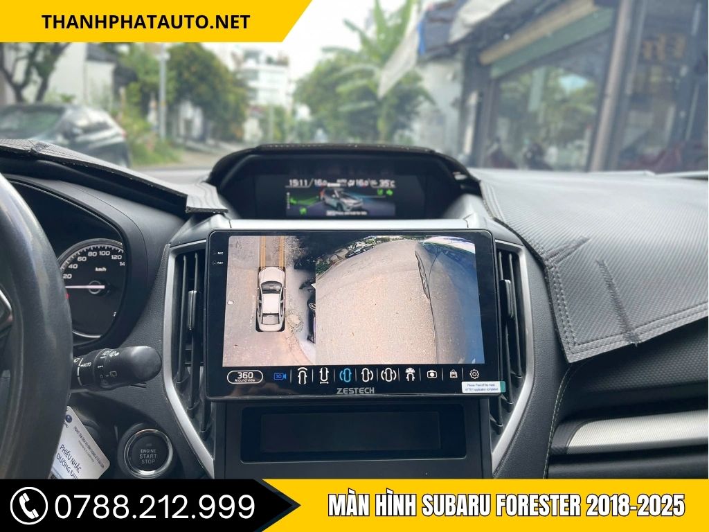 Hình ảnh lắp đặt màn hình subaru forester