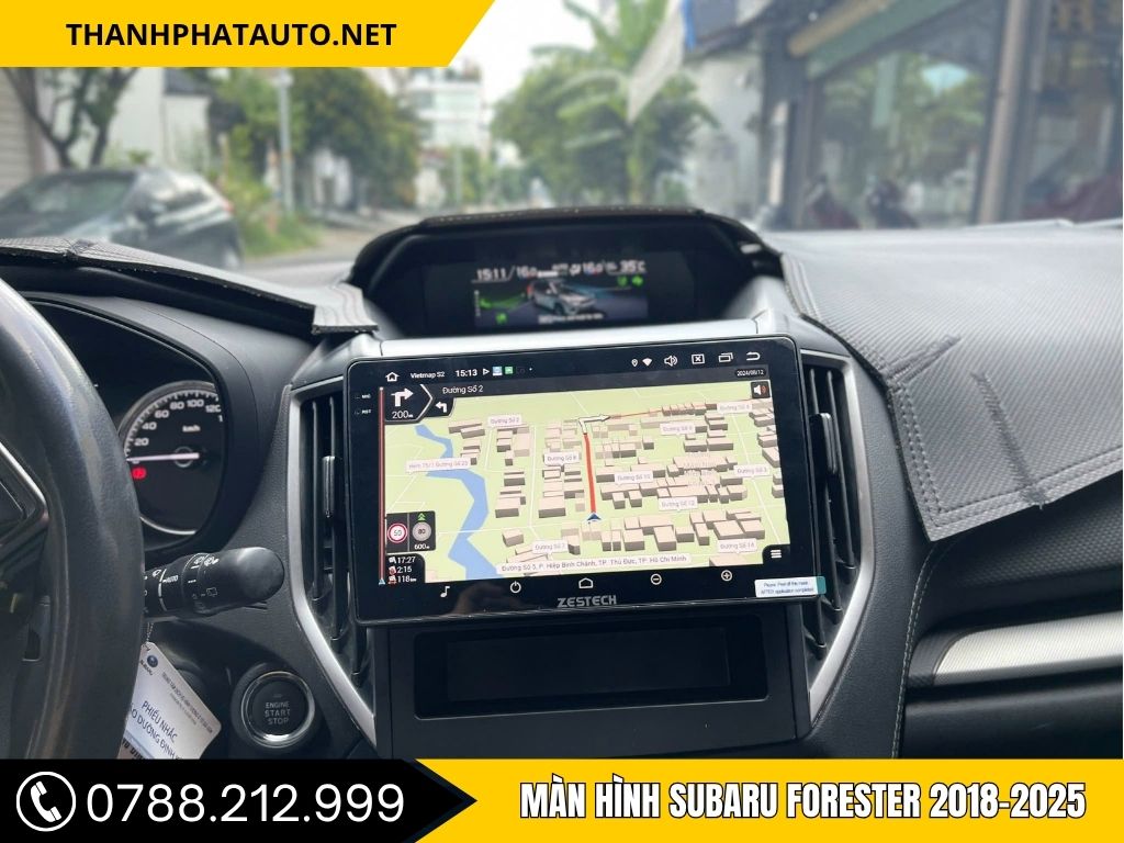 Hình ảnh lắp đặt màn hình subaru forester