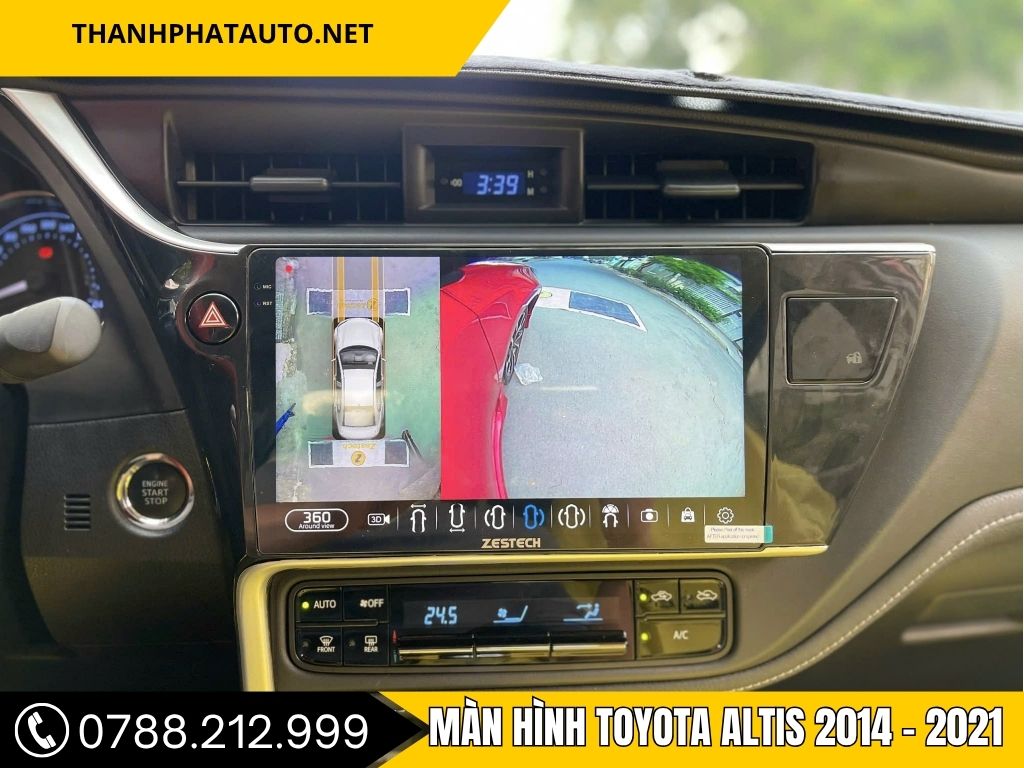 “Màn Hình Android Toyota Altis 2014 hiển thị giao diện thông minh, tích hợp cảm ứng đa điểm, lắp đặt tại Thanh Phát Auto.”
