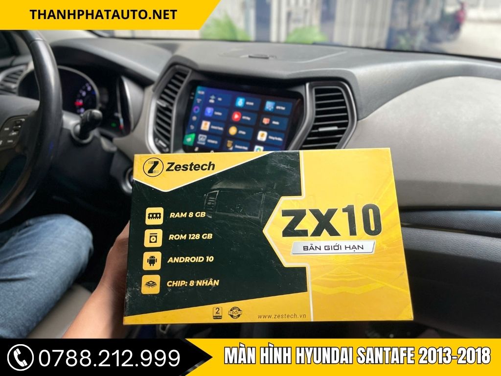 Màn hình Hyundai Santafe 2013–2018
