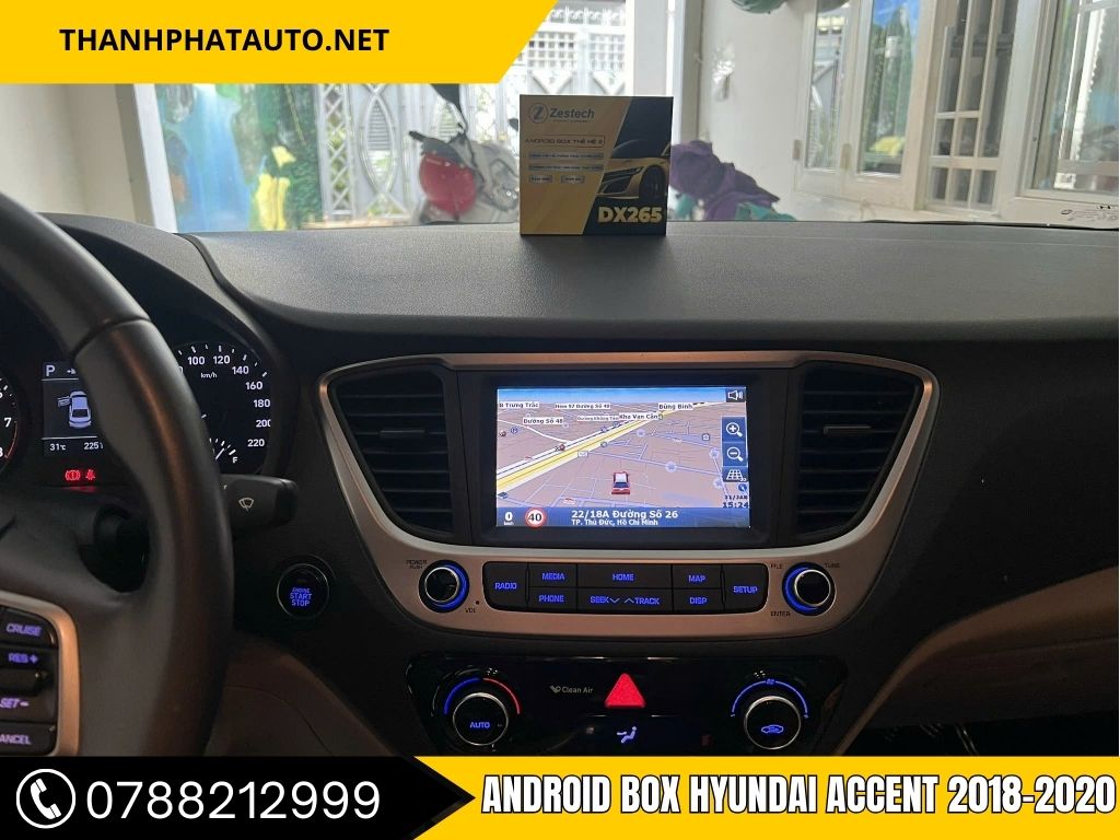 Cải Thiện Giải Trí Với Android Box Hyundai Accent 2018-2020