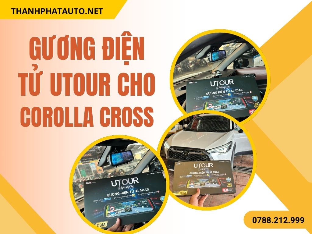 Gương điện tử Utour cho Corolla Cross