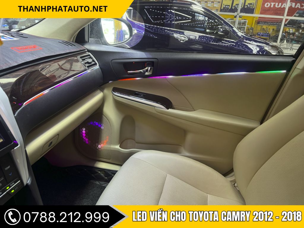 Hình Ảnh Led Viền Cho Toyota Camry 2012, 2013, 2014, 2015, 2016, 2017, 2018