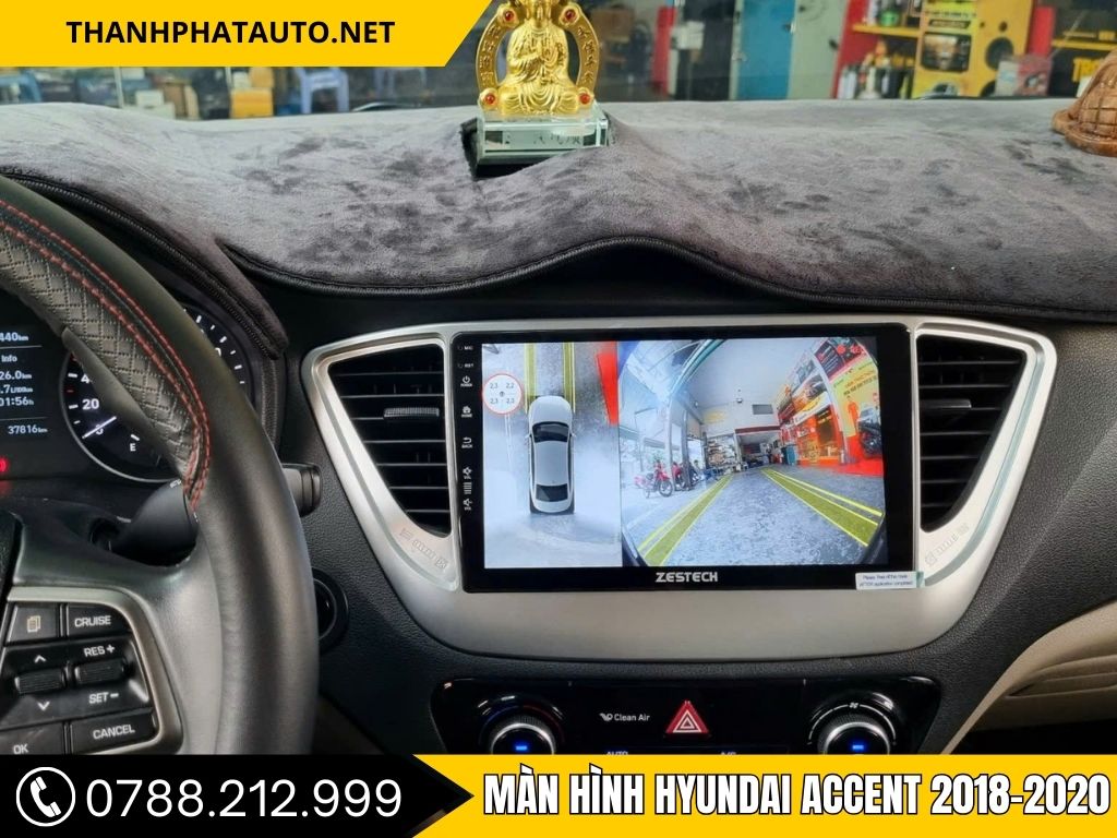 Hình Ảnh Màn Hình Hyundai Accent 2018-2020