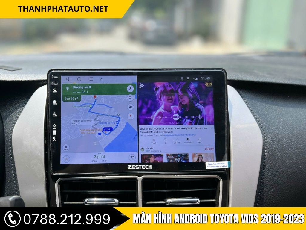 Hình ảnh lắp đặt màn hình android