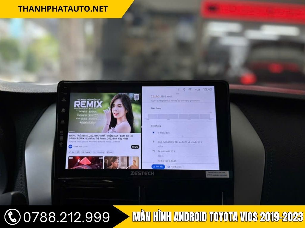 Hình ảnh lắp đặt màn hình android