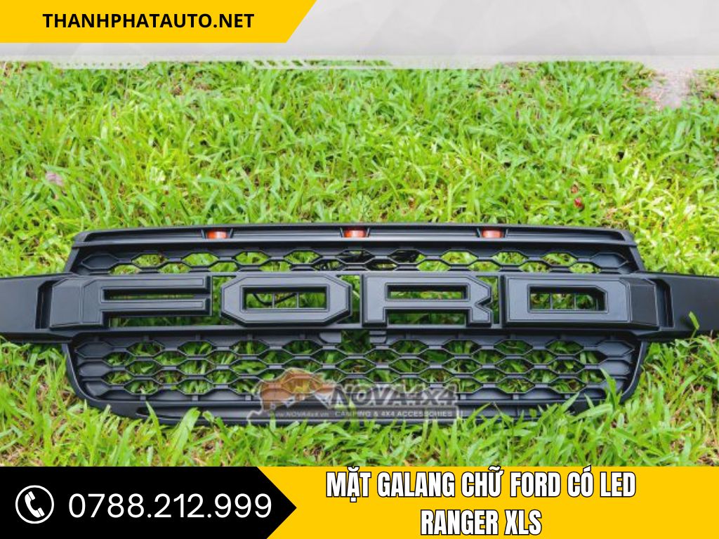 Mặt Galang Chữ Ford Có LED Cho Ranger XLS