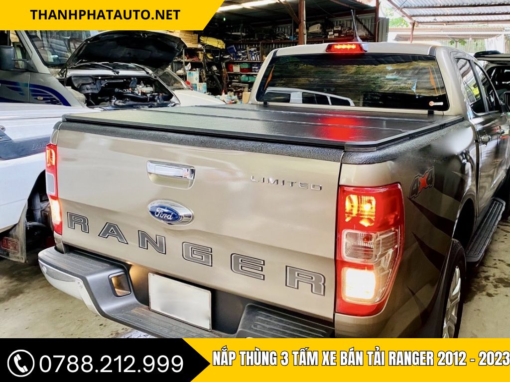 Nắp Thùng 3 Tấm Xe Bán Tải Ranger 2012 – 2023