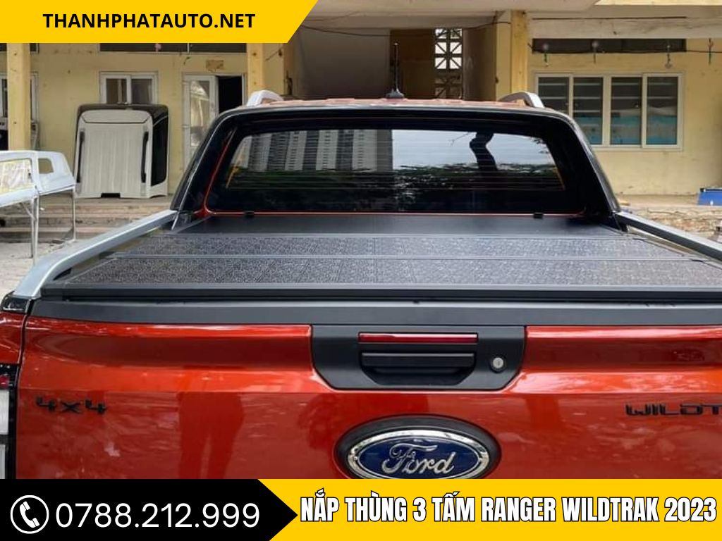 Nắp thùng 3 tấm Ranger Wildtrak 2023