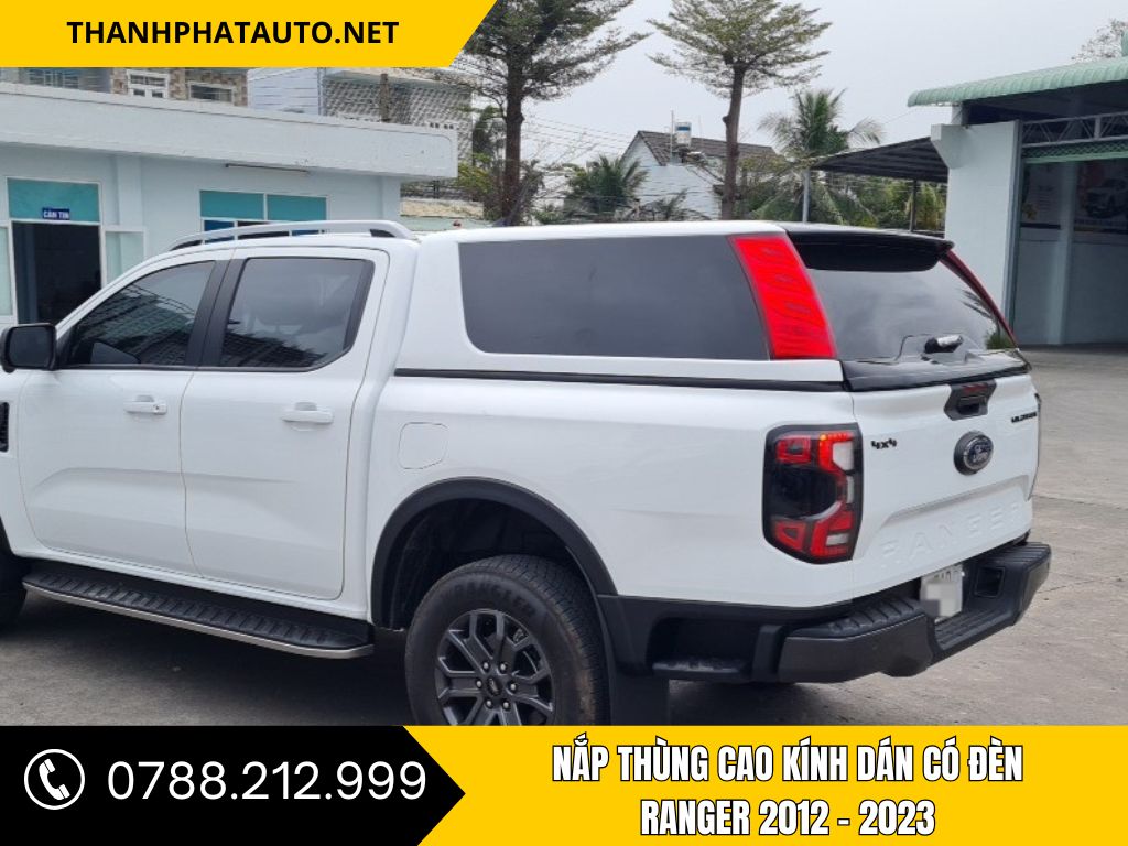 Hình Ảnh Nắp Thùng Cao Kính Dán Có Đèn Cho Ranger 2012, 2013, 2014, 2015, 2016, 2017, 2018, 2019, 2020, 2021, 2022, 2023