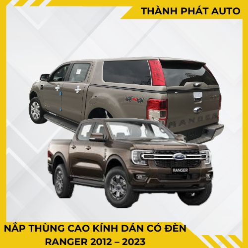 Hình Ảnh Nắp Thùng Cao Kính Dán Có Đèn Cho Ranger 2012, 2013, 2014, 2015, 2016, 2017, 2018, 2019, 2020, 2021, 2022, 2023