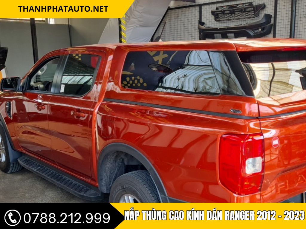 Hình Ảnh Nắp Thùng Cao Kính Dán Cho Ranger 2012, 2013, 2014, 2015, 2016, 2017, 2018, 2019, 2020, 2021, 2022, 2023