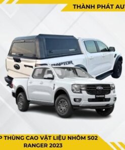 Nắp thùng cao vật liệu nhôm S02 – Ranger 2023