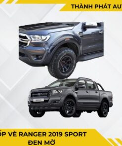 Ốp Vè Ranger 2019 Sport Đen Mờ