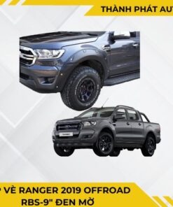 Ốp vè Ranger 2019 Offroad RBS-9 đen mờ
