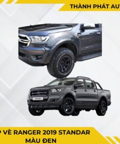 Ốp Vè Ranger 2019 Standard Màu Đen