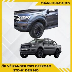 Ốp Vè Ranger 2019 Offroad STD 6” Đen Mờ