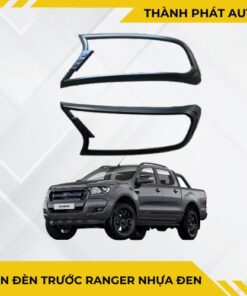Viền Đèn Trước Ranger Nhựa Đen