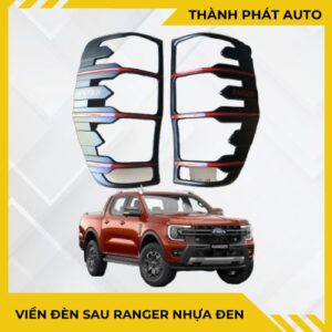 Viền Đèn Sau Ranger Nhựa Đen
