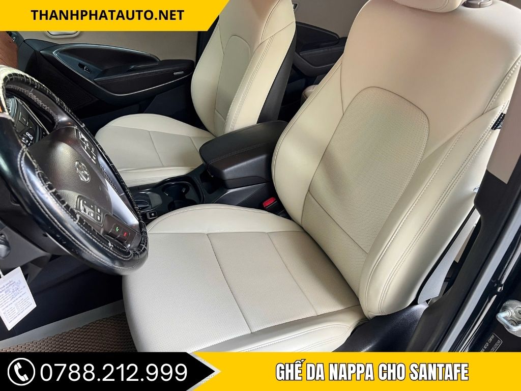 ghế da nappa cho santafe 